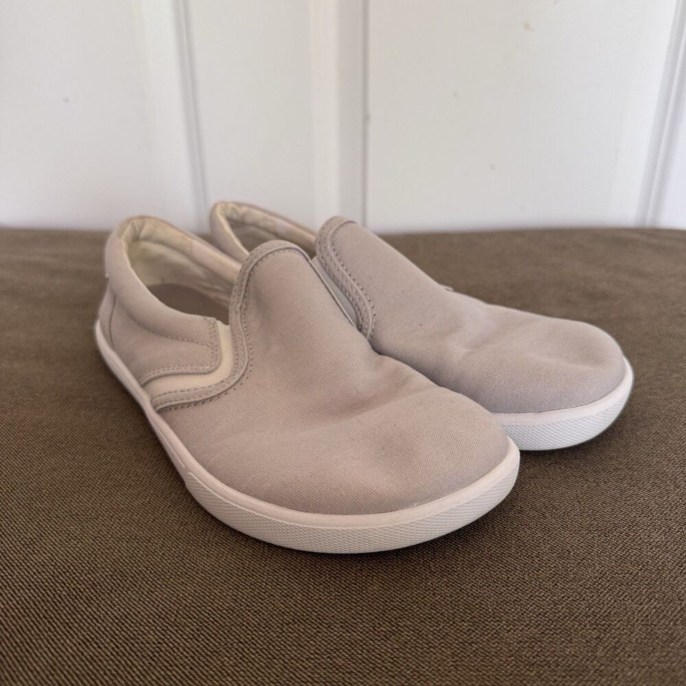 Xero Shoes Dillon Canvas Slip-On Sneakers Women's 7.5 Grey Low Top Comfort